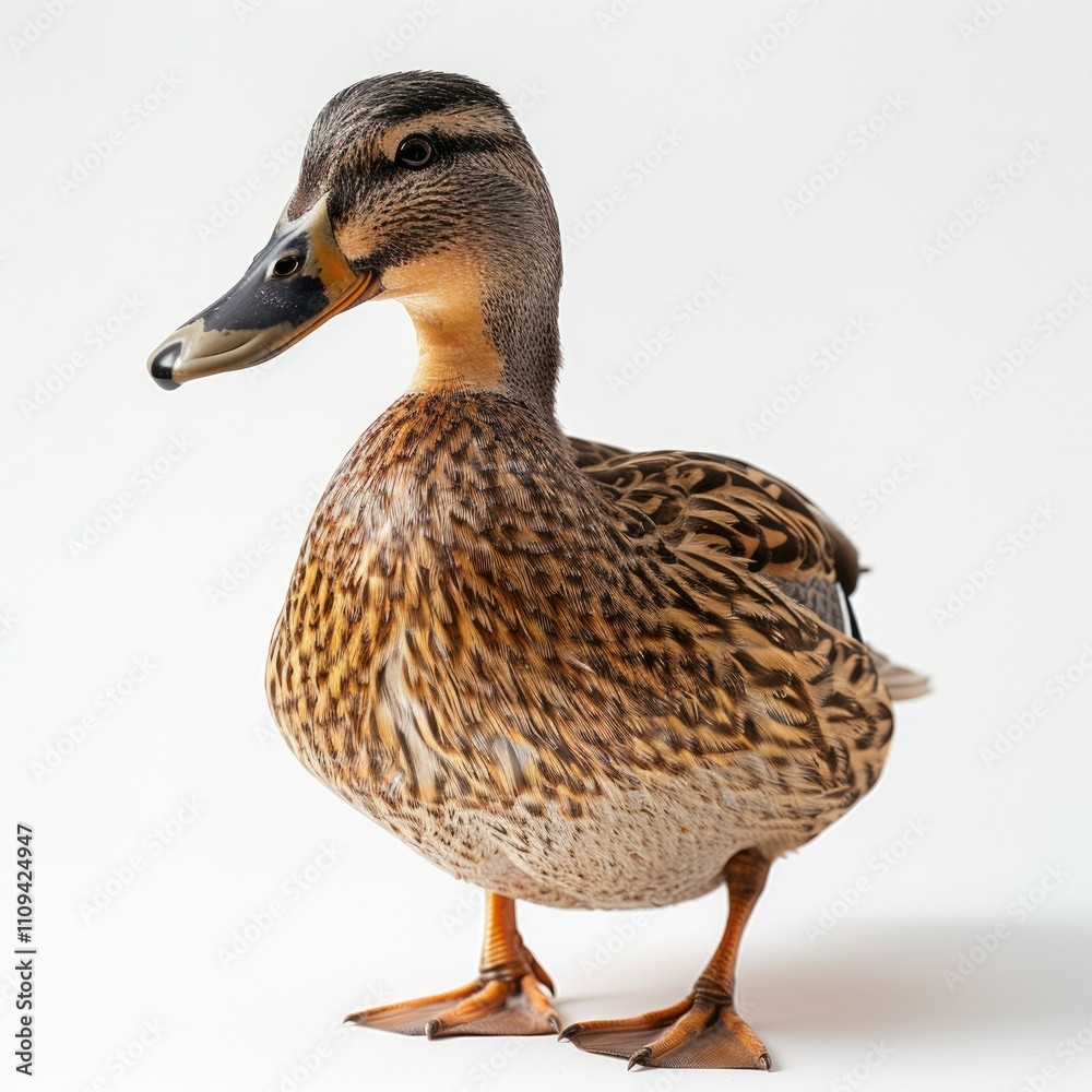 Obraz premium Duck with webbed feet for various uses in animal related settings.