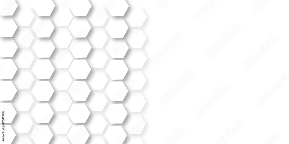 White hexagon 3D background texture. modern abstract polygonal pattern. 3d rendering illustration. Futuristic abstract banner. white and black lines 3d Hexagonal. honeycomb white Background. White hexagon 3D background texture. modern abstract polygonal pattern. 3d rendering illustration. Futuristic abstract banner. white and black lines 3d Hexagonal. honeycomb white Background.