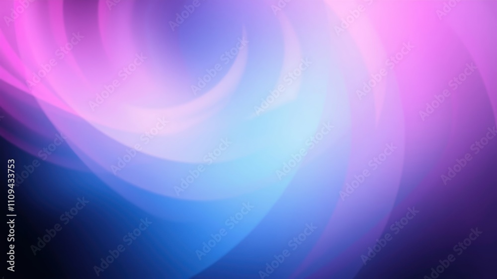 Fototapeta premium Abstract Swirling Gradient Background with Soft, Blurry, and Curved Shapes in Shades of Pink, Blue, and Purple