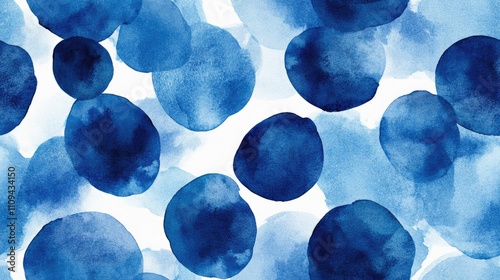 Seamless blue watercolor grunge pattern perfect for textile design and home decor