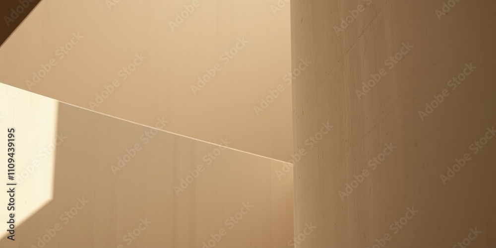 The subtle interplay of light and shadow on the off-white wall creates a minimalist and elegant composition. The subtle interplay of light and shadow on the off-white wall creates a minimalist and elegant composition.