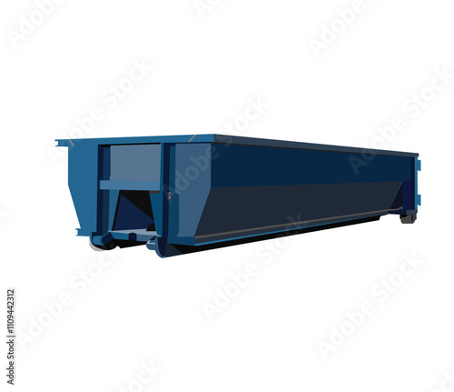 Roll Off Dumpster logo. Junk Removal Logo, Hauling logo, Dumpster vector
