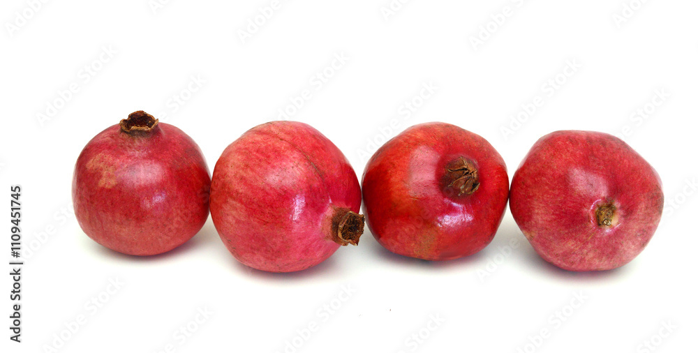 pomegranate isolated on the white background pomegranate isolated on the white background