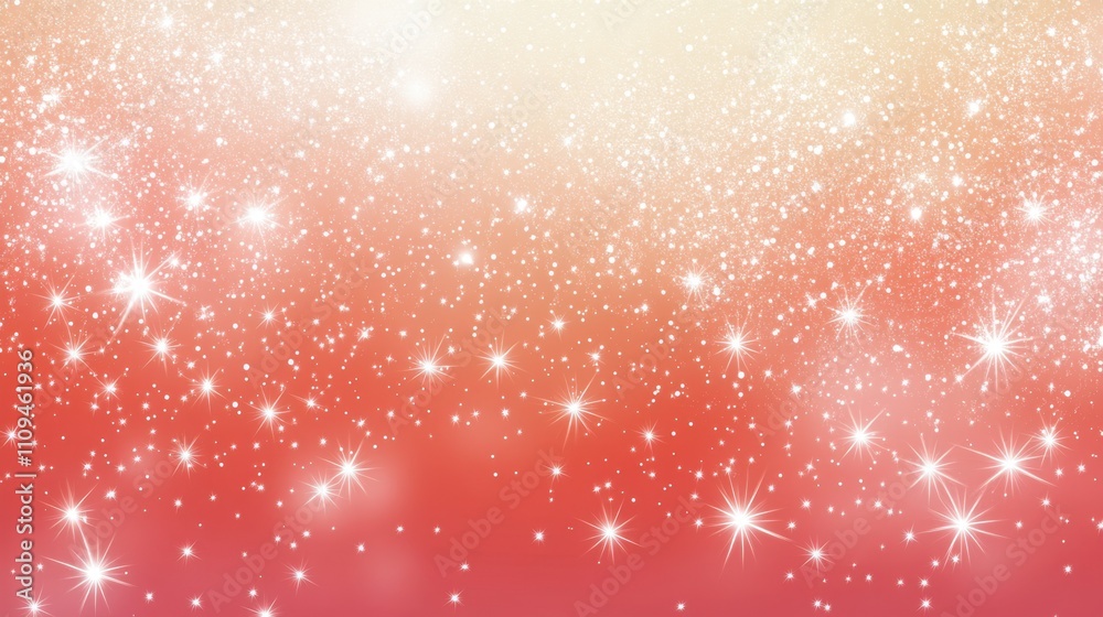 Sparkling Stars on a Soft Gradient Background in Warm Tones Sparkling Stars on a Soft Gradient Background in Warm Tones