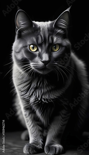 Cat Furry Adorable Cute Pet Portrait Poster Wallpaper