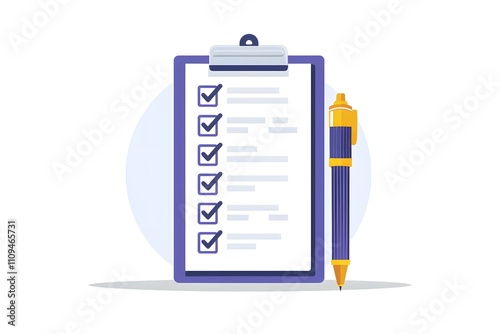 Checklist Clipboard Pen Task Management Planning To Do List Business Office Supplies Goal Setting