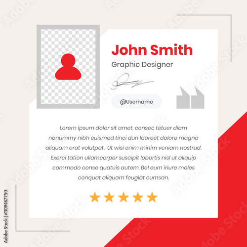 Testimonial and Client Feedback presentation minimalist modern professional social media post template