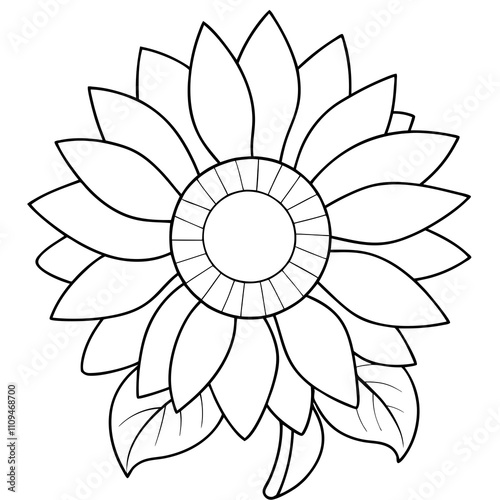 sunflower line art, sunflower line drawing, floral line drawing, sunflower outline, Minimalist Sunflower Line Drawing, Sunflower Line Art Design, Sunflower Vector Art