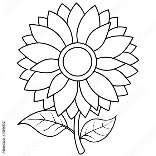 sunflower line art, sunflower line drawing, floral line drawing, sunflower outline, Minimalist Sunflower Line Drawing, Sunflower Line Art Design, Sunflower Vector Art