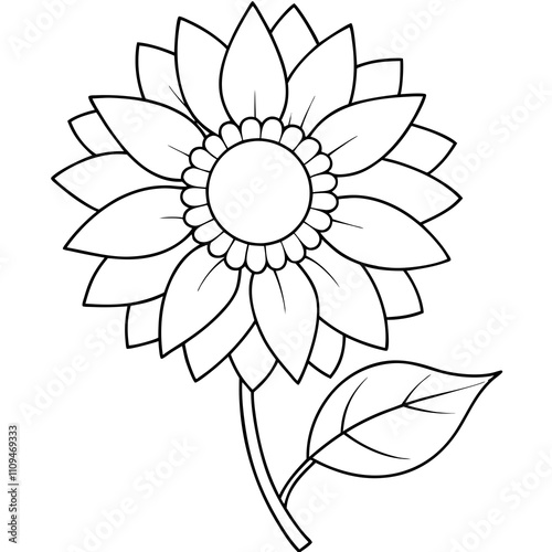 sunflower line art, sunflower line drawing, floral line drawing, sunflower outline, Minimalist Sunflower Line Drawing, Sunflower Line Art Design, Sunflower Vector Art