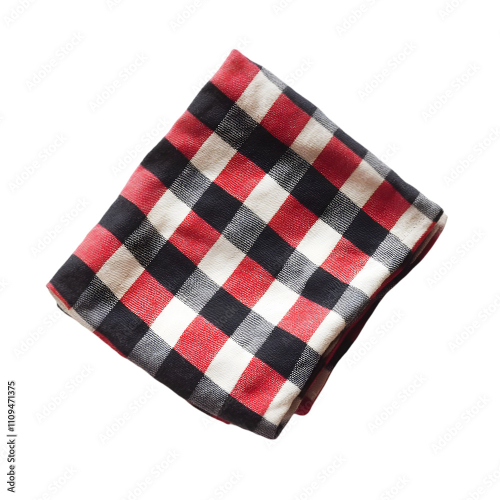 tablecloth in a red cage isolated on white background tablecloth in a red cage isolated on white background