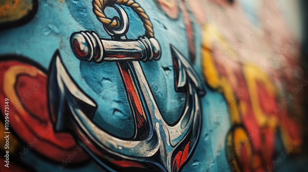 Bold anchor tattoo design, emblem of stability and strength, reflecting a sailor's enduring spirit and connection to the sea, showcasing intricate line work and artistry. Bold anchor tattoo design, emblem of stability and strength, reflecting a sailor's enduring spirit and connection to the sea, showcasing intricate line work and artistry.