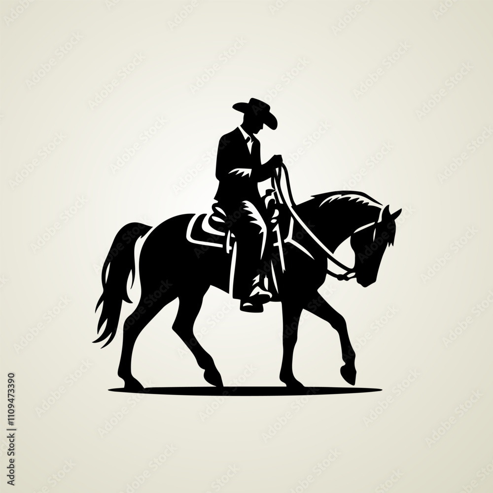 Vector Western Cowboy Riding Horse t-shirt design Vector Western Cowboy Riding Horse t-shirt design