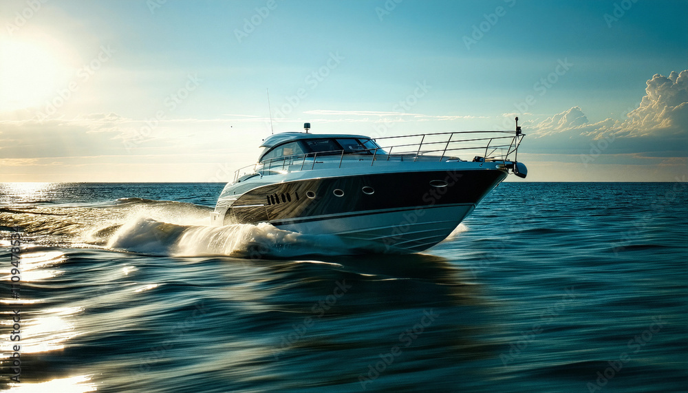 Fototapeta premium yacht in the sea