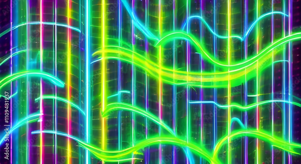 Futuristic Abstract Background with Neon Lights and Vibrant Glowing Stripes | 057 Futuristic Abstract Background with Neon Lights and Vibrant Glowing Stripes | 057