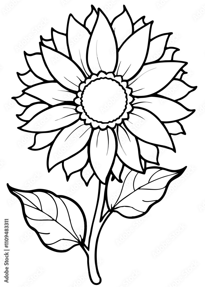 Minimalist Sunflower Line Art Design, Sunflower Line Art Drawing, Hand-Drawn Sunflower Outline, Sunflower Vector Art, Beautiful Sunflower Line Art Minimalist Sunflower Line Art Design, Sunflower Line Art Drawing, Hand-Drawn Sunflower Outline, Sunflower Vector Art, Beautiful Sunflower Line Art