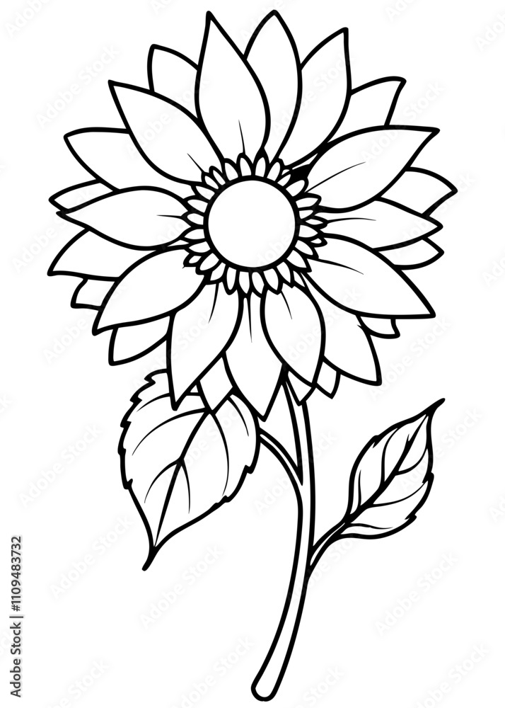 Minimalist Sunflower Line Art Design, Sunflower Line Art Drawing, Hand-Drawn Sunflower Outline, Sunflower Vector Art, Beautiful Sunflower Line Art Minimalist Sunflower Line Art Design, Sunflower Line Art Drawing, Hand-Drawn Sunflower Outline, Sunflower Vector Art, Beautiful Sunflower Line Art