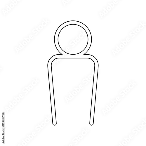 Person icon in line style