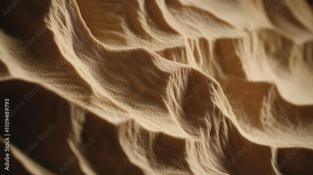 Textured beige sand dune close-up. Textured beige sand dune close-up.
