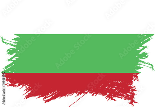 ector illustration of grunge Bulgaria flag