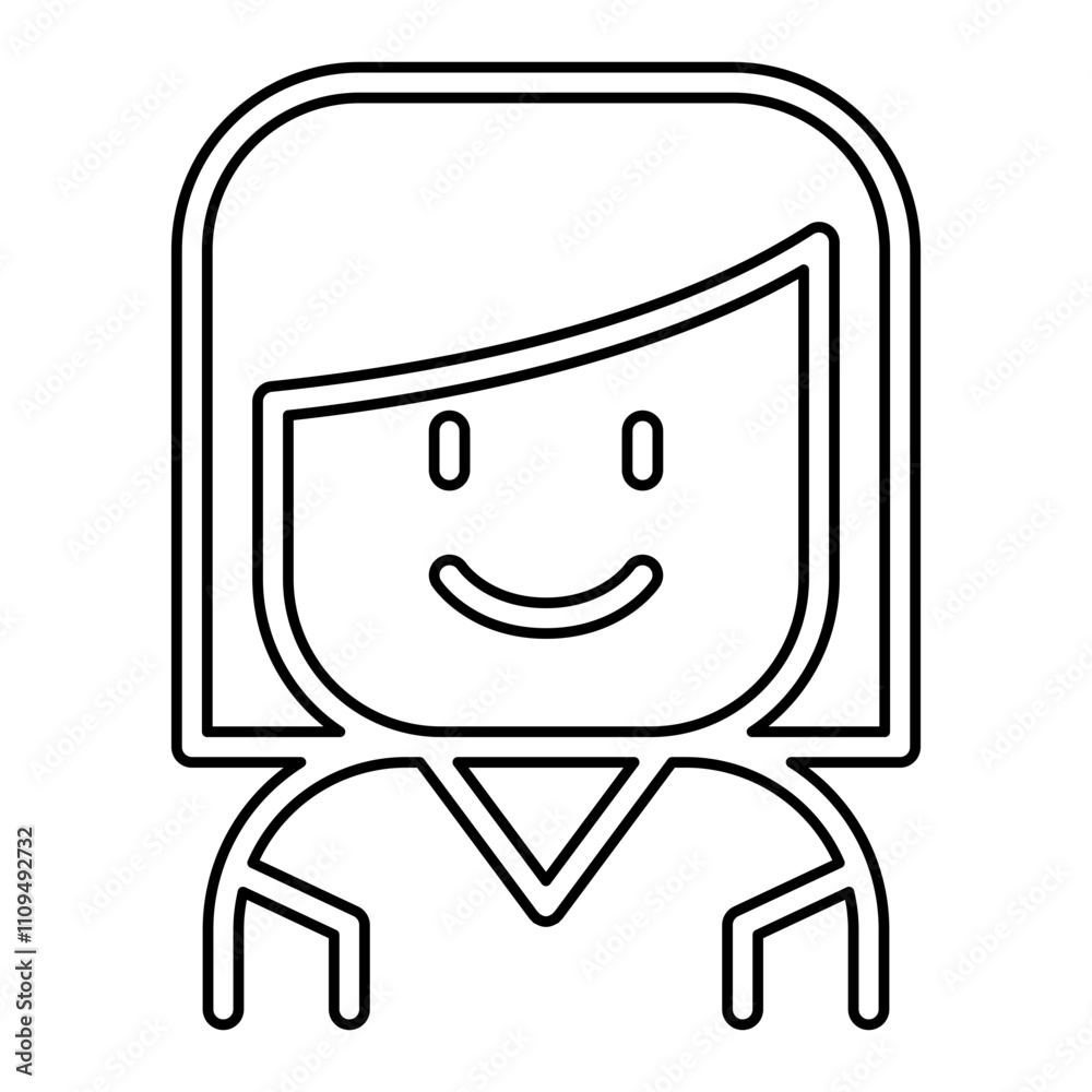 Student icon in line style Student icon in line style
