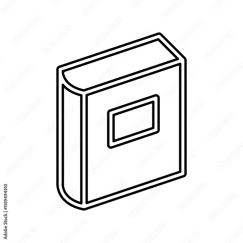 Book icon in line style Book icon in line style