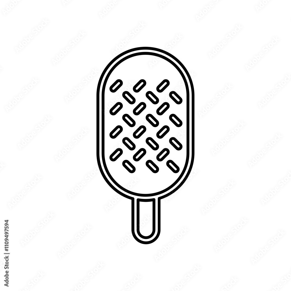 Ice cream icon in line style