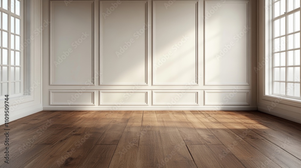 A wooden wall with a pattern of squares A wooden wall with a pattern of squares