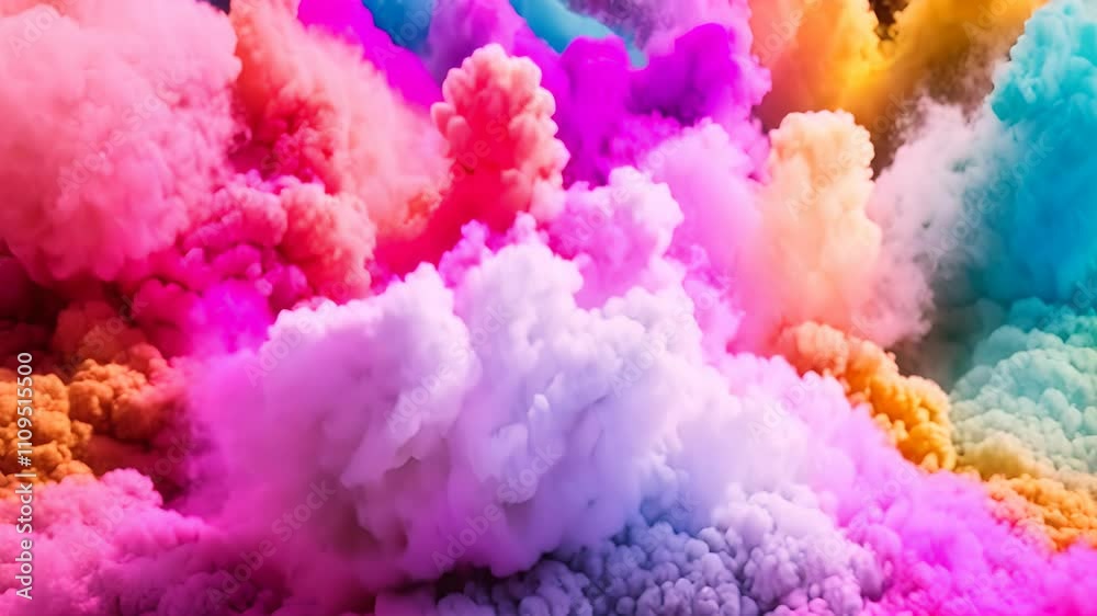 Colorful smoke background