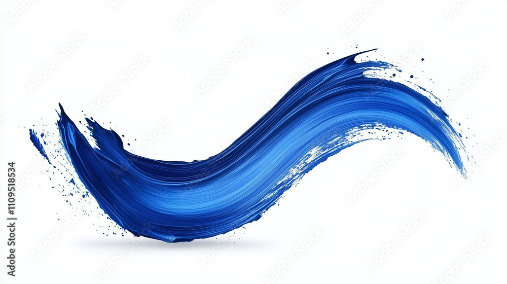 blue brush stroke isolated on white background blue brush stroke isolated on white background