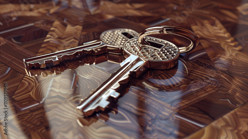 keys on a table photo