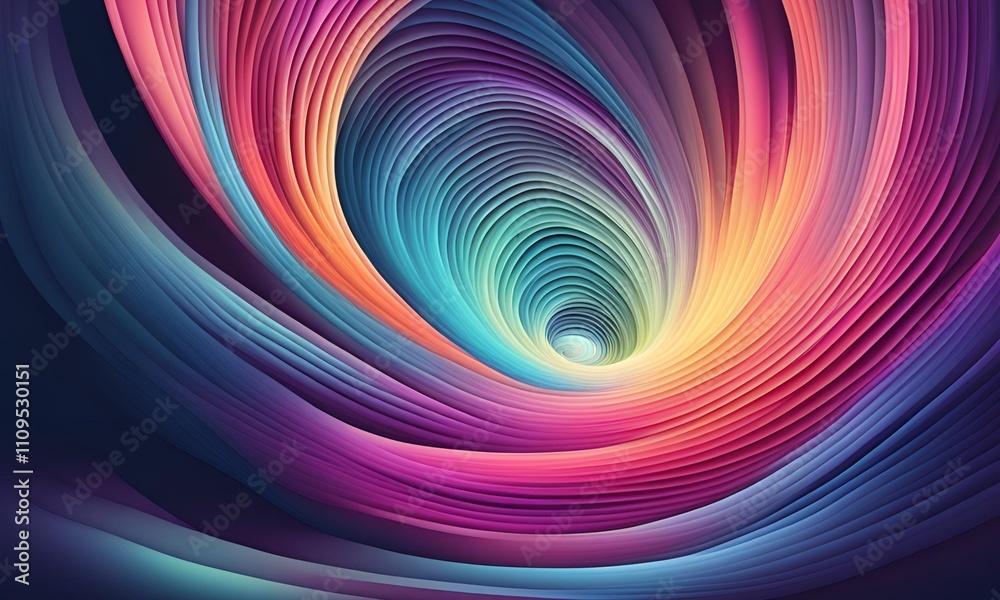 Fototapeta premium Hand-Drawn Lines in a swirling abstract formation