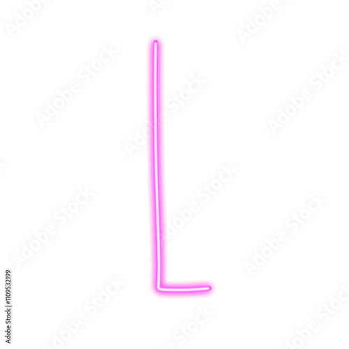 Neon English letters Lighter