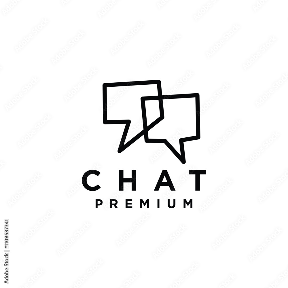Modern Chat Talk Logo Design Vector Template Modern Chat Talk Logo Design Vector Template