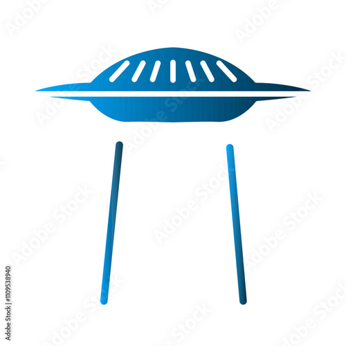 UFO icon design template