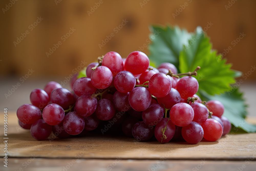grapes on a wooden table grapes on a wooden table