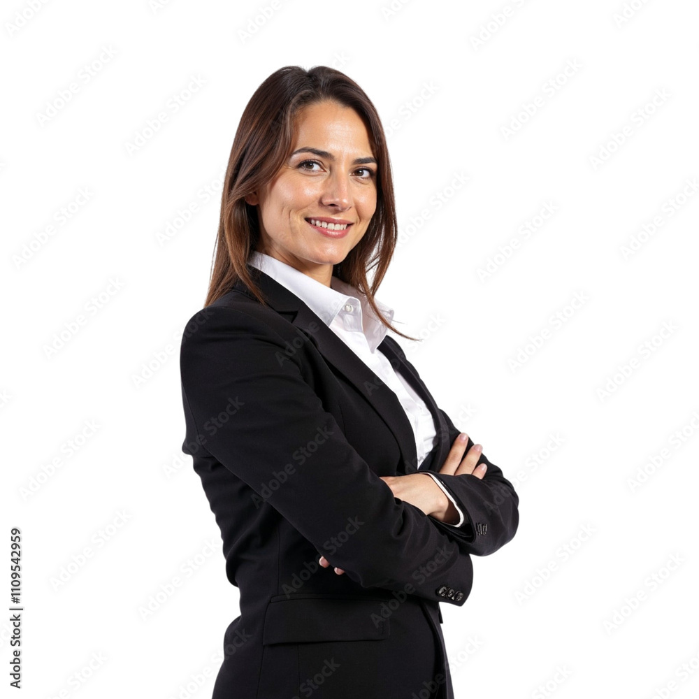 Female businessman in a business suit on a transparet background. Office worker. Busy, productive Female businessman in a business suit on a transparet background. Office worker. Busy, productive