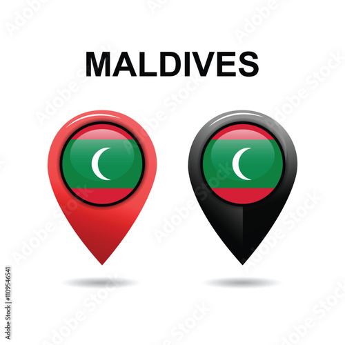 Maldives Location icon, Maldives Flag Location icon, Location vector icon Free Download Maldives Location icon, Maldives Flag Location icon, Location vector icon - GFXLoad