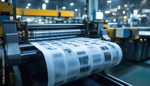 printing press in a factory