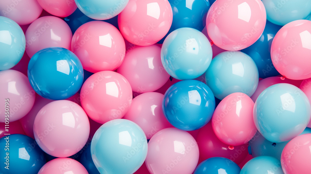 Colorful pastel balls scattered on a surface create a playful atmosphere for festivities Colorful pastel balls scattered on a surface create a playful atmosphere for festivities