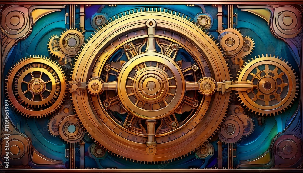 Obraz premium abstract background with gears