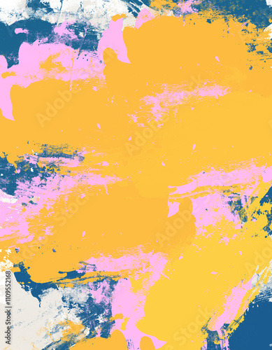 Trendy abstract print with floral and geometric elements. Suitable for social media posts, mobile apps, banner design and online advertising.