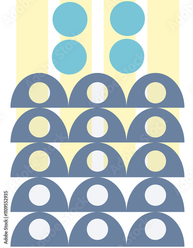 Trendy abstract print with floral and geometric elements. Suitable for social media posts, mobile apps, banner design and online advertising.