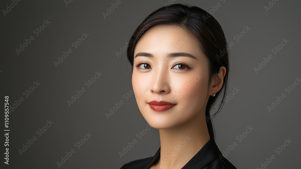 Close-up portrait of a Chinese woman Close-up portrait of a Chinese woman
