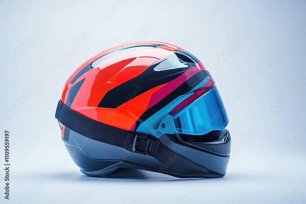 Snowboard helmet on white background. Snowboard helmet on white background.