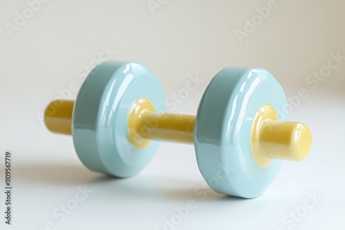 pastel color dumble on white background