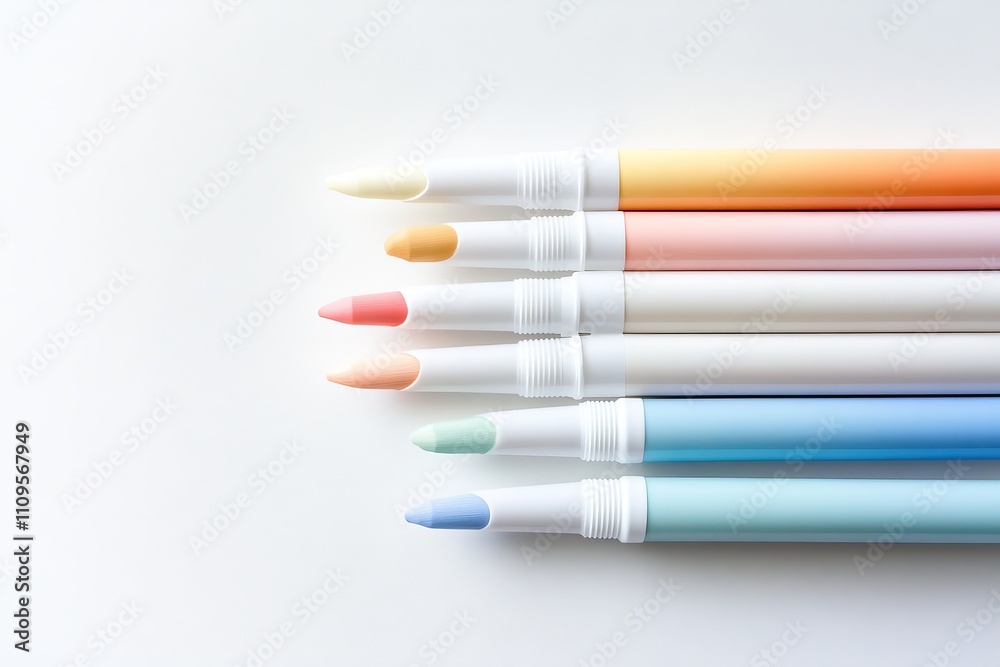 colorful pastel sketch on white surface colorful pastel sketch on white surface