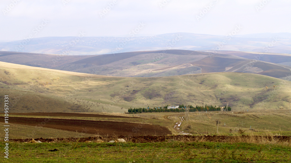 View of valley Azerbaijan region