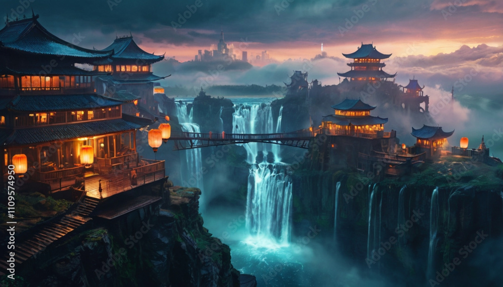 Fototapeta premium night in the forest