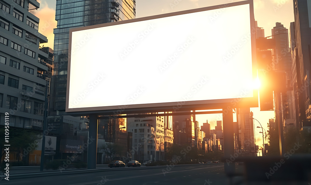 Large blank billboard on a city street during sunset, offering space for advertising with high-rise buildings in the background. Concept of marketing, advertising, and urban life, Generative Ai
Large blank billboard on a city street during sunset, offering space for advertising with high-rise buildings in the background. Concept of marketing, advertising, and urban life, Generative Ai